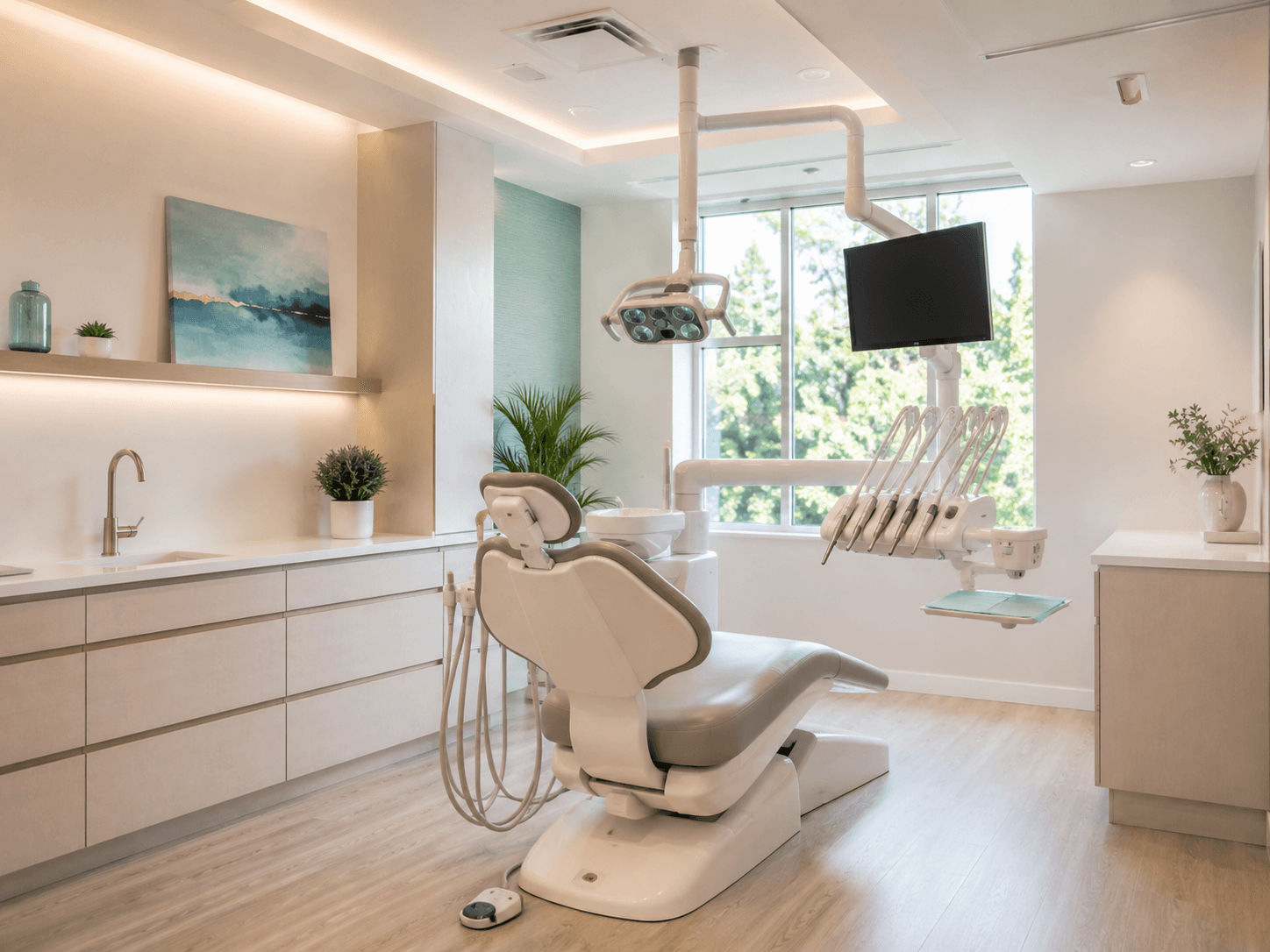 Modern dental treatment suite